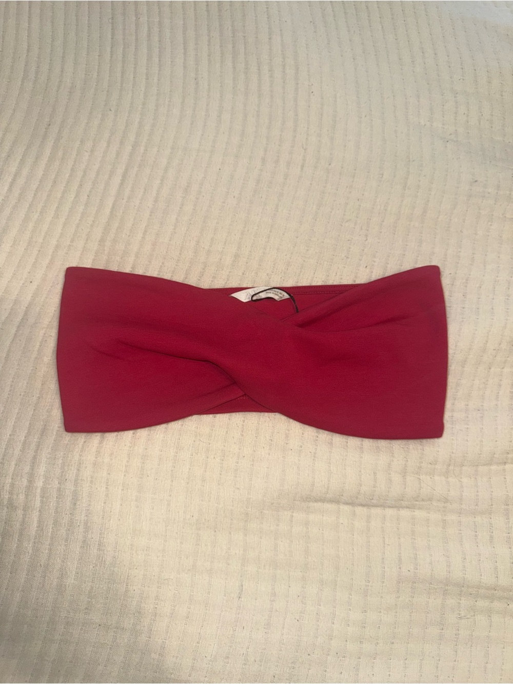 Zara Pink Twist Front Bandeau Top